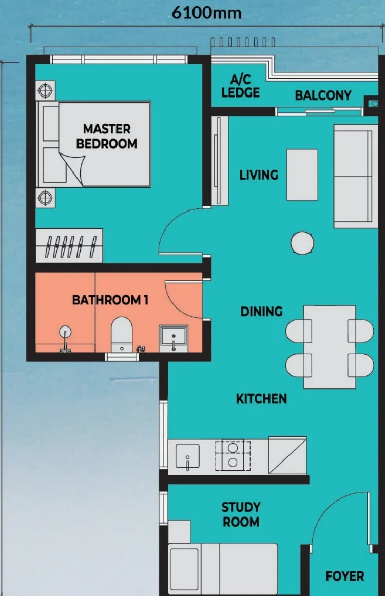 Sea Crestz Type A floor plan
