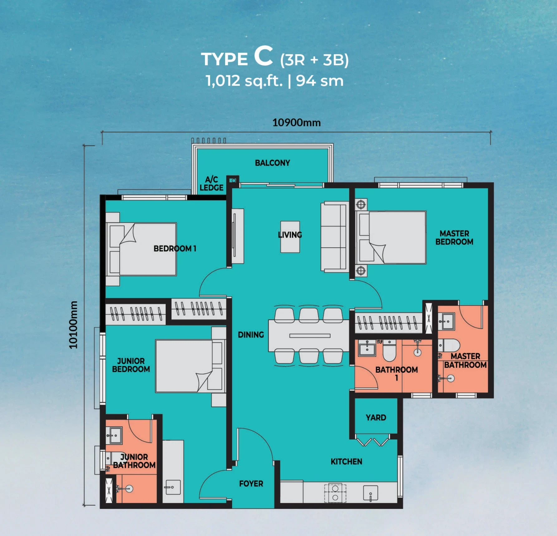 Sea Crestz Type C floor plan