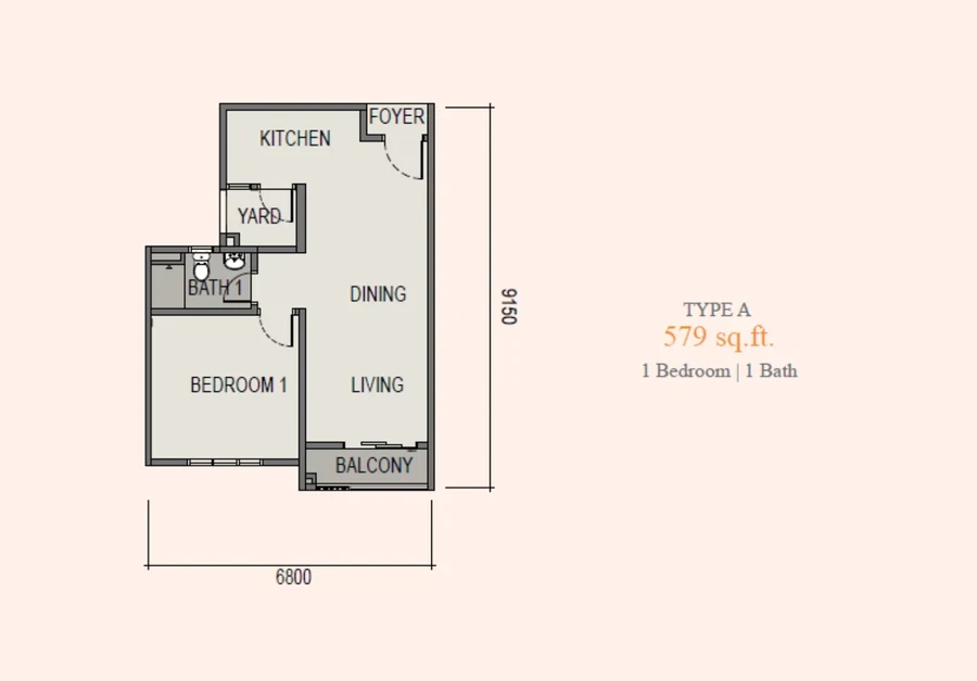 Sky Curve Type A floor plan
