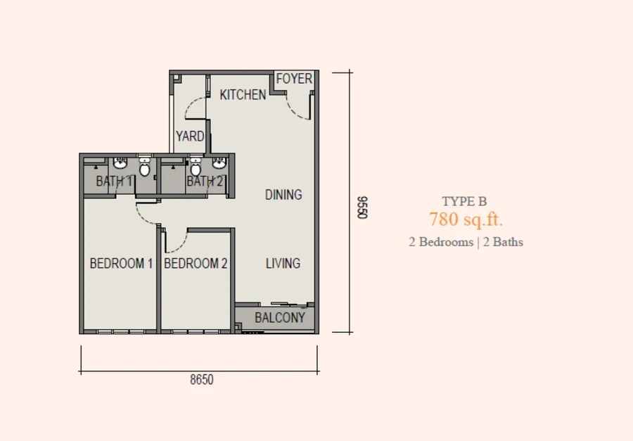 Sky Curve Type B floor plan