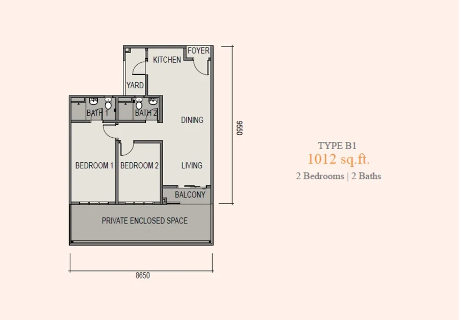 Sky Curve Type B1 floor plan