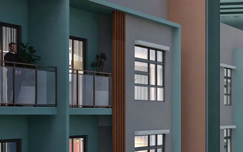 Southkey NADI Residences facade detail - marketing illustration