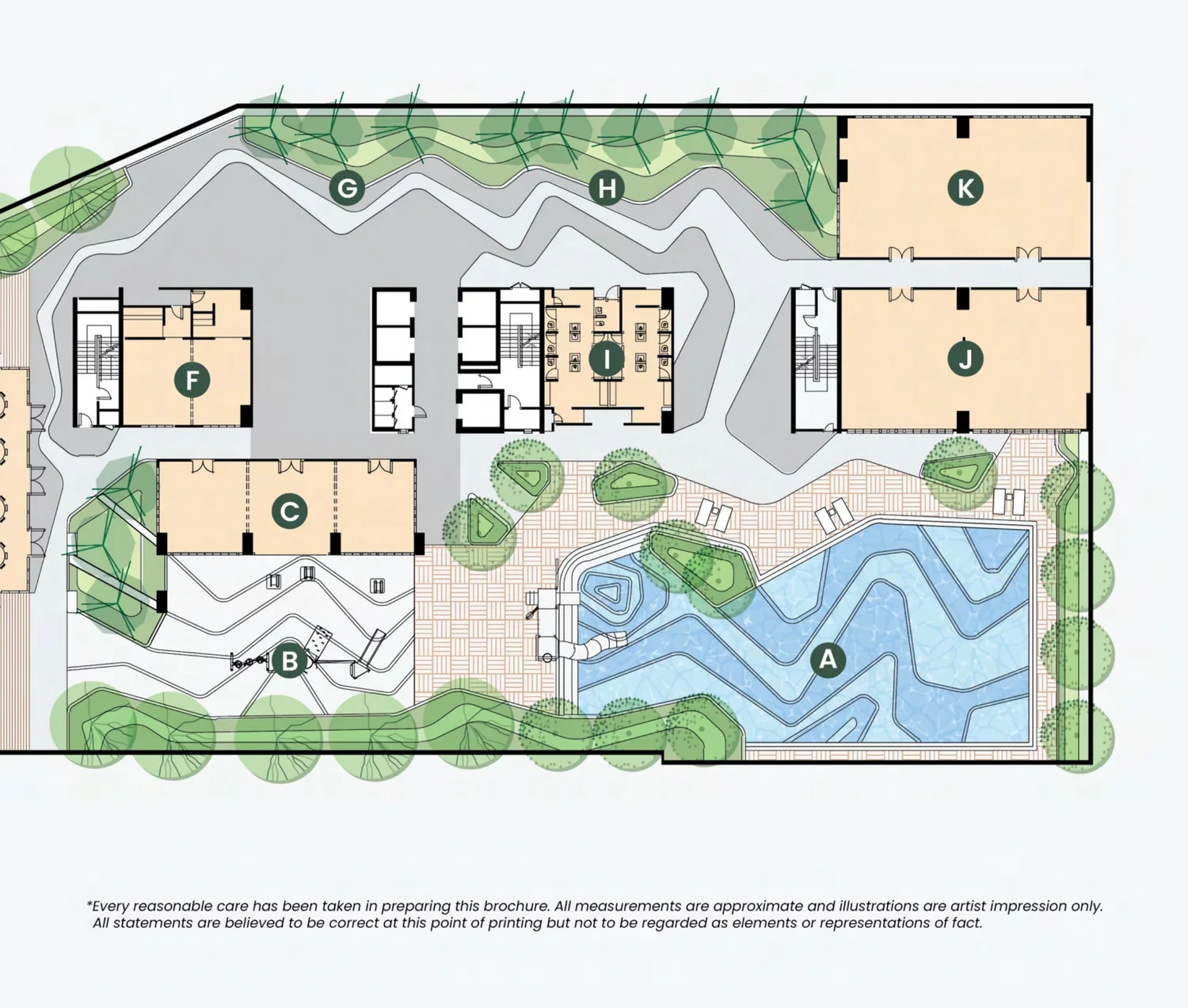 Southkey NADI Residences facility deck layout