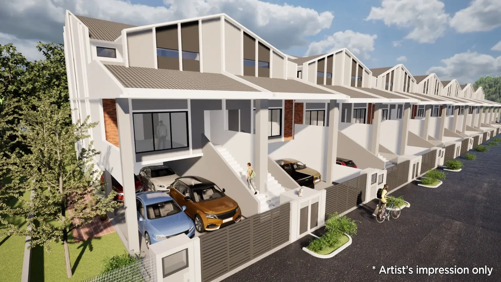 Subaru Botani home exteriors - artist impression