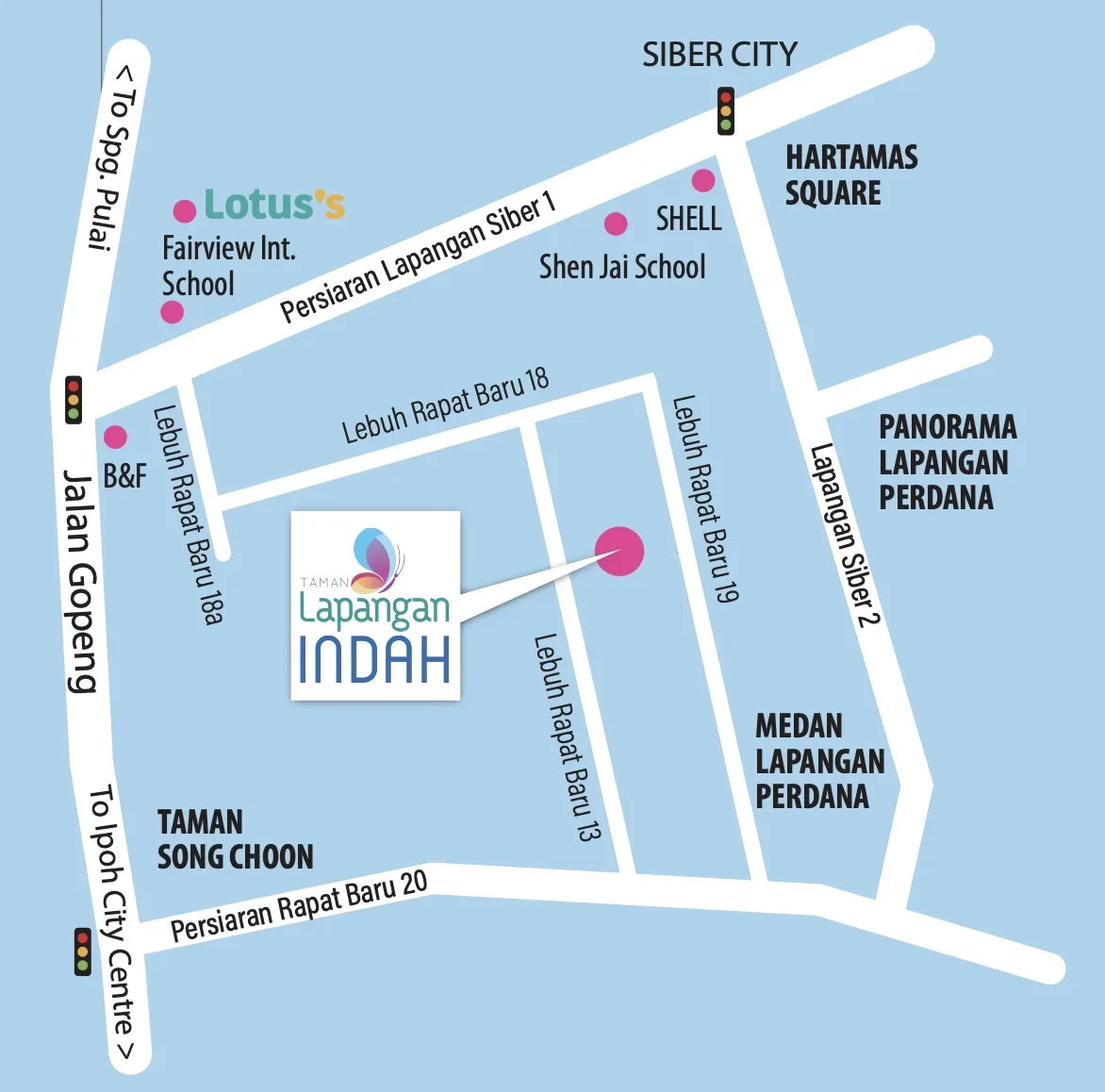 Taman Lapangan Indah location map