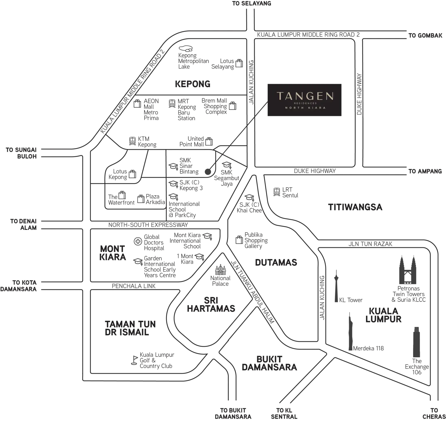 Tangen Residences location map