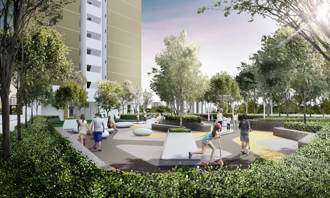 The Terraces Condominium garden terrace