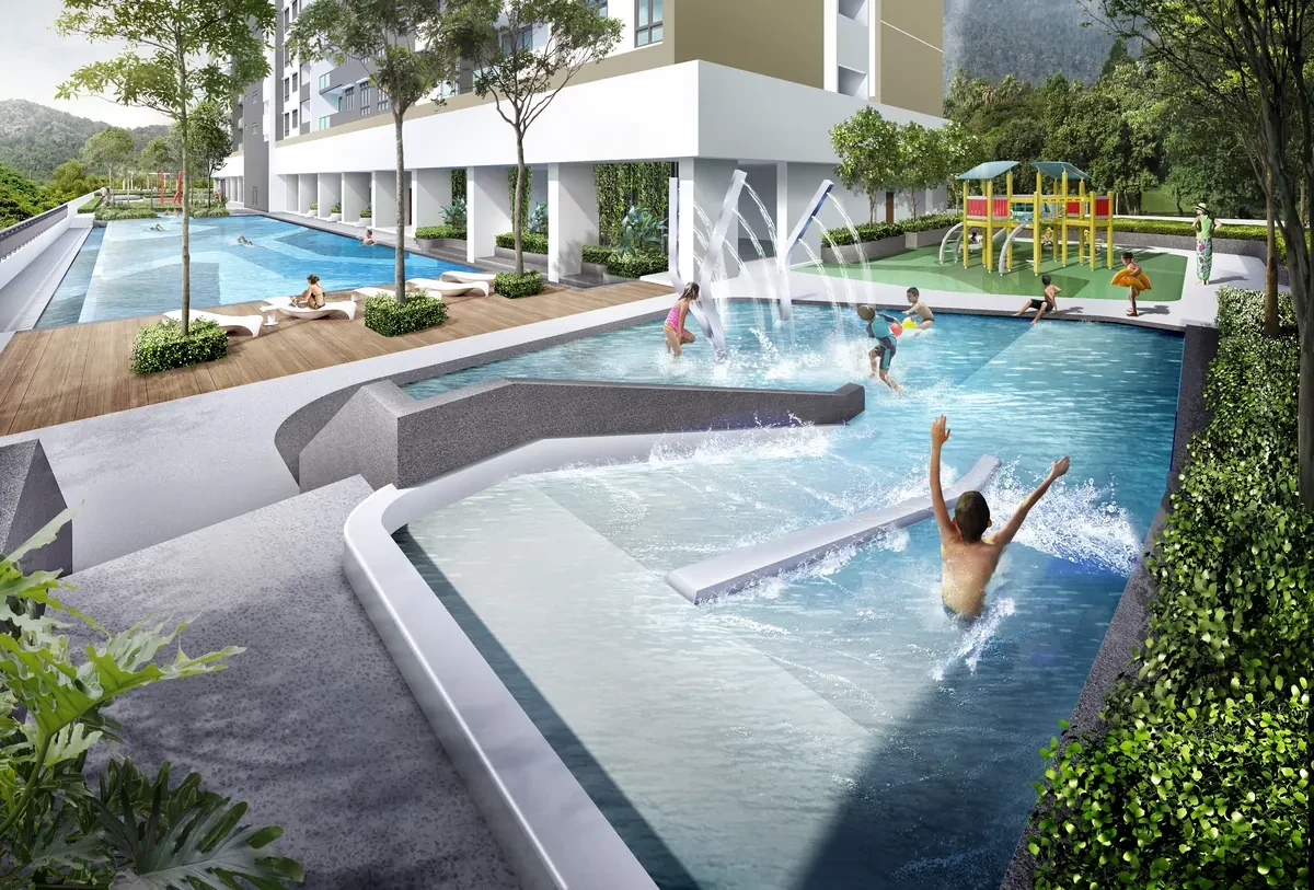 The Terraces Condominium children's pool