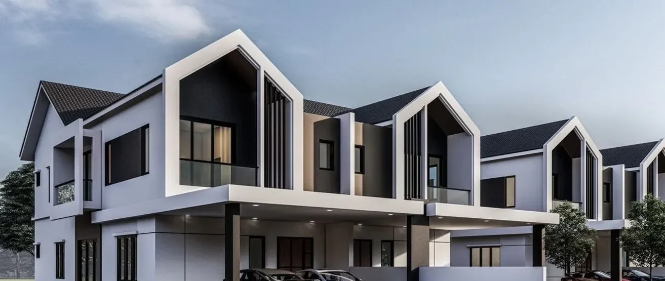 The Grand 9 semi-detached exterior - artist impression