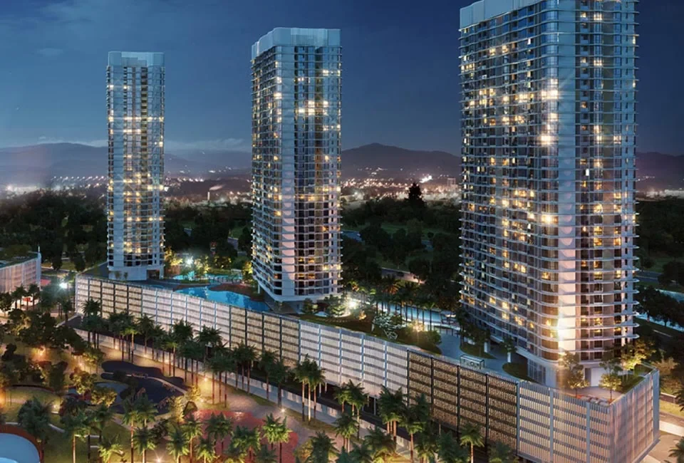 The M evening exterior