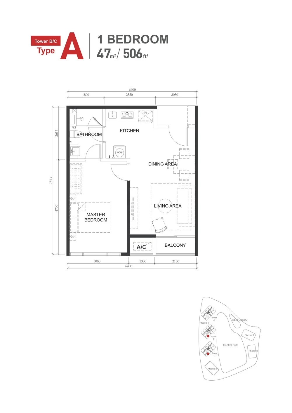 The M Type A floor plan