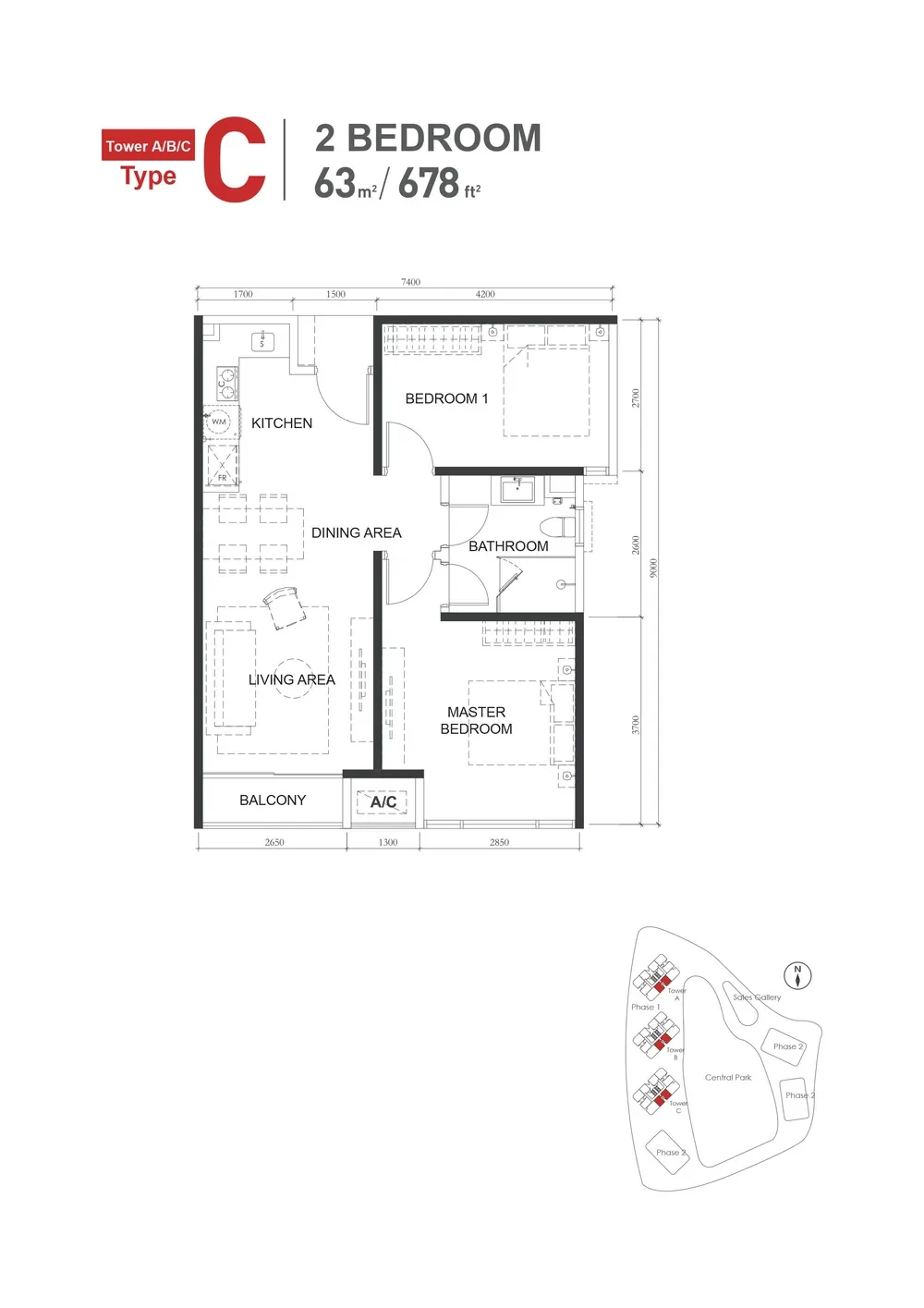 The M Type C floor plan