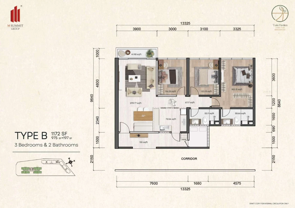 Tuan Pavilion Type B floor plan