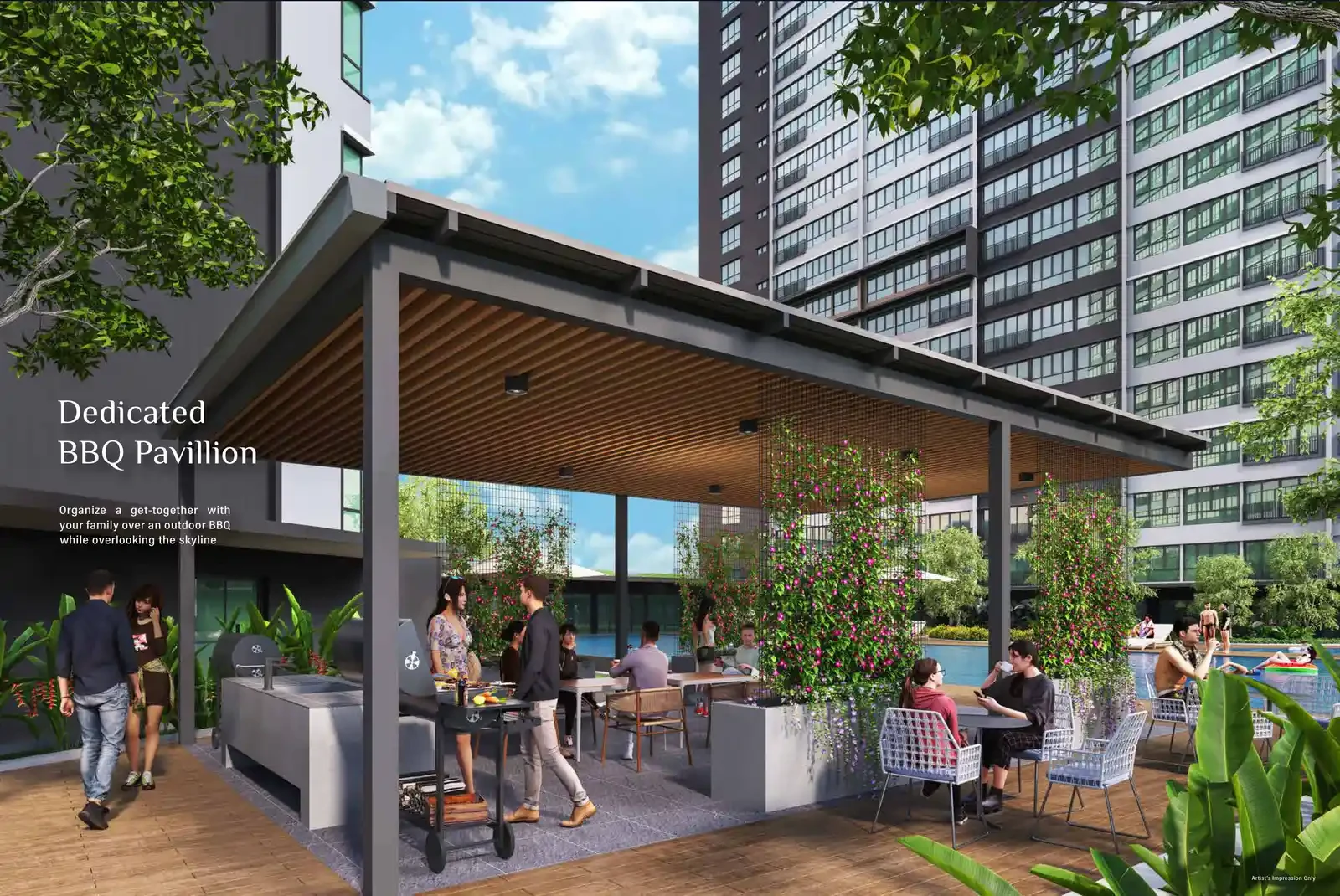 Waterway Peaks barbecue pavilion