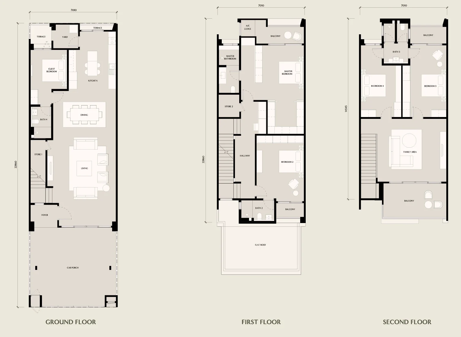 Seri Embun Type A floor plan, 3,339 sq ft