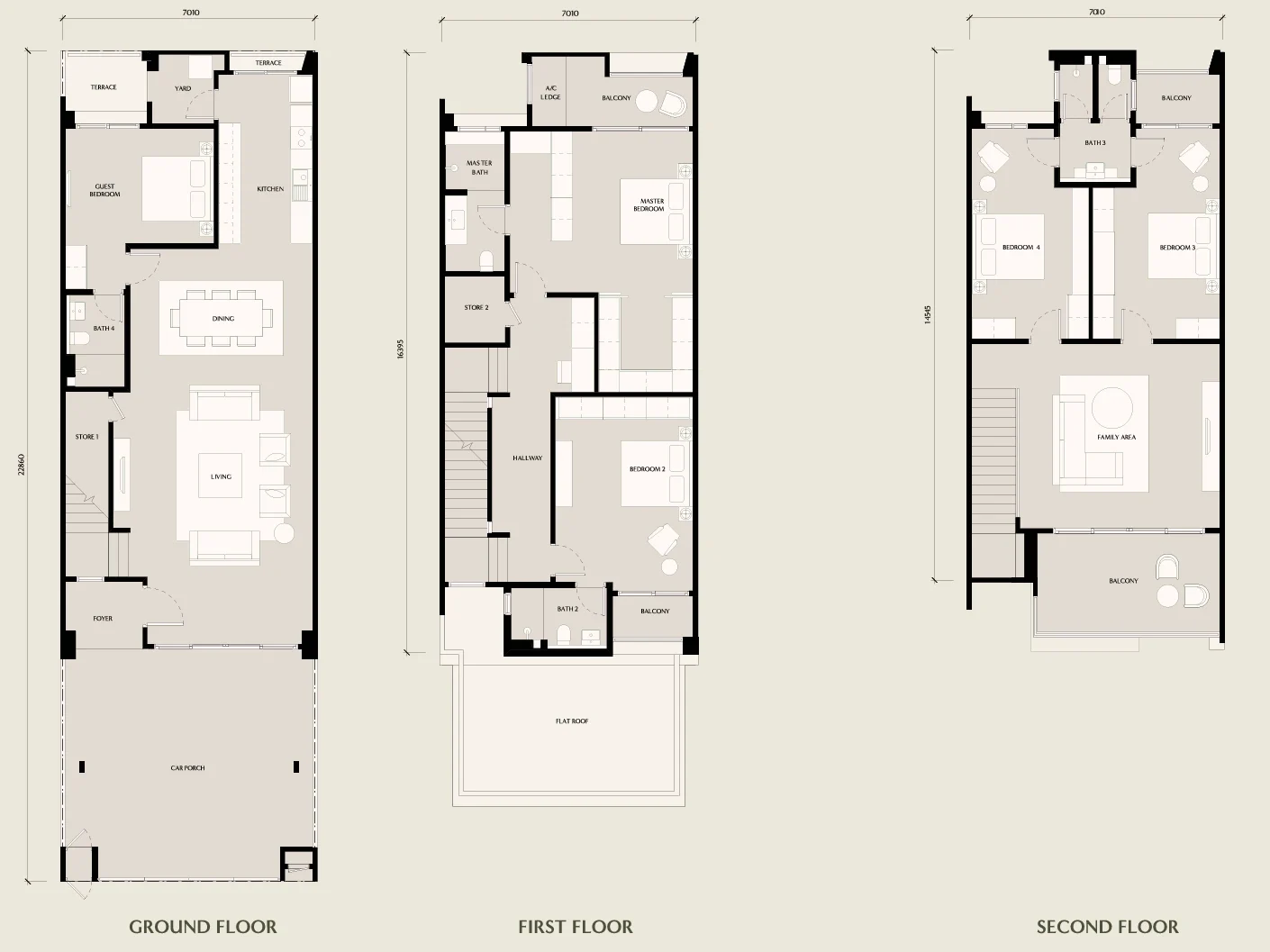 Seri Embun Type A1 floor plan, 3,310 sq ft