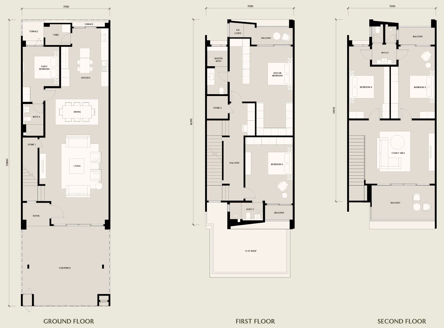 Seri Embun Type B floor plan, 3,318 sq ft