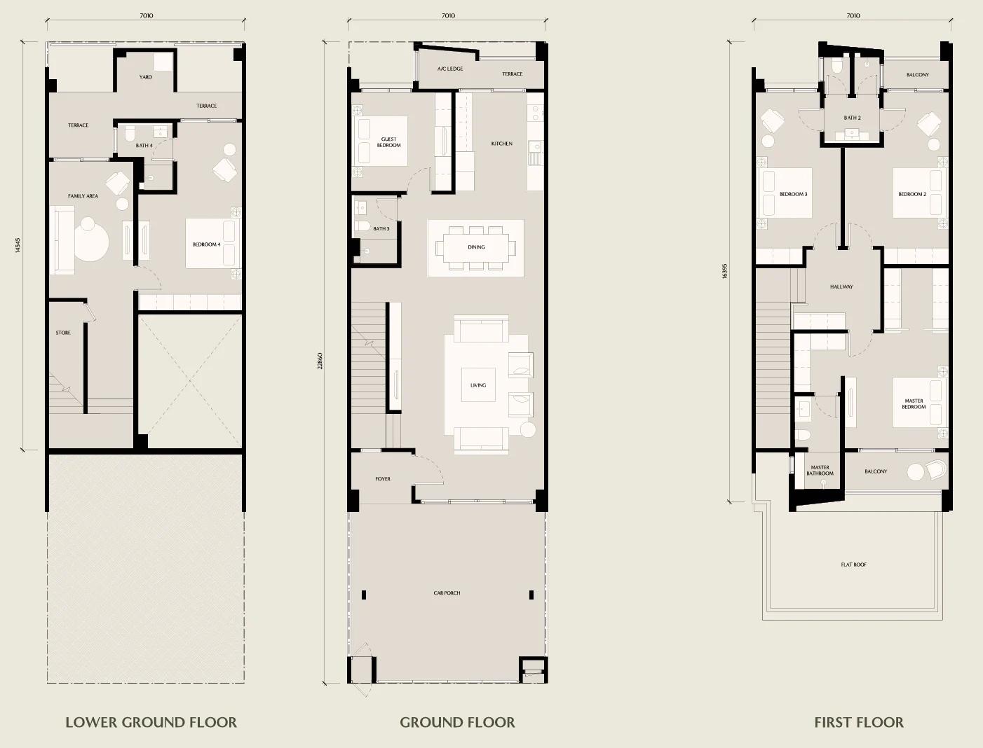 Seri Embun Type C1 floor plan, 2,982 sq ft