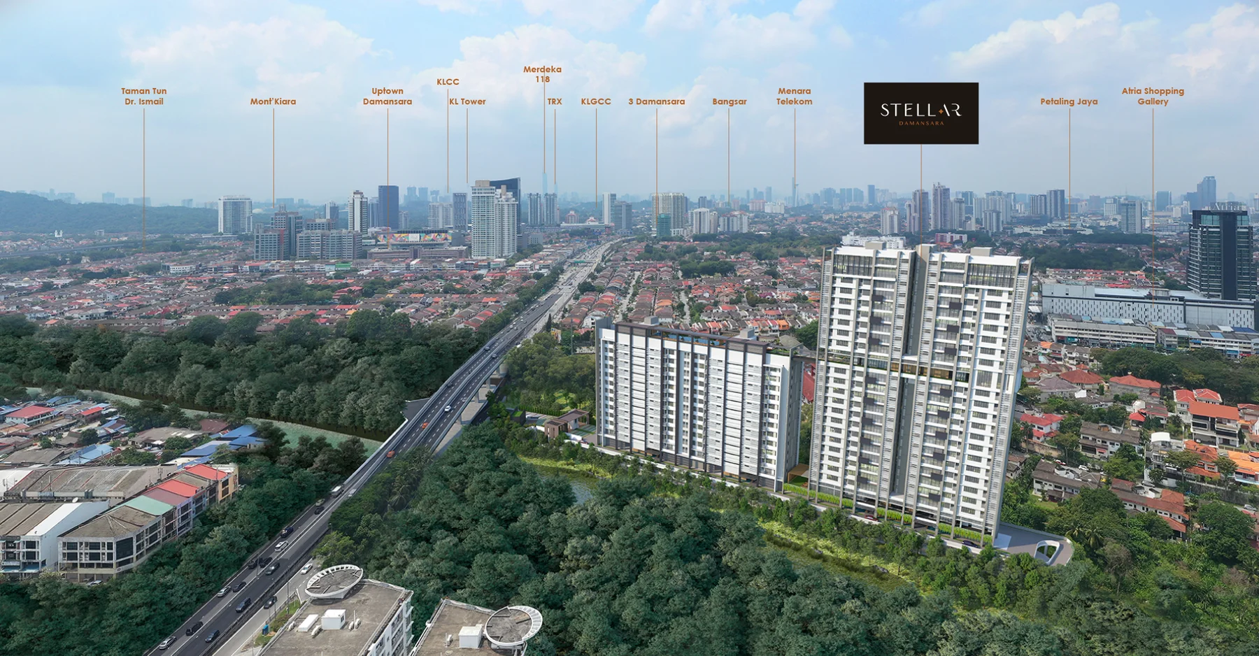 Project and surrounding neighbourhood artist impression