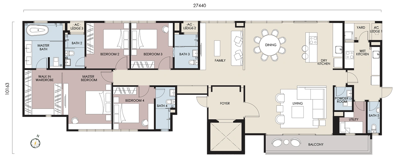 Type A1 floor plan