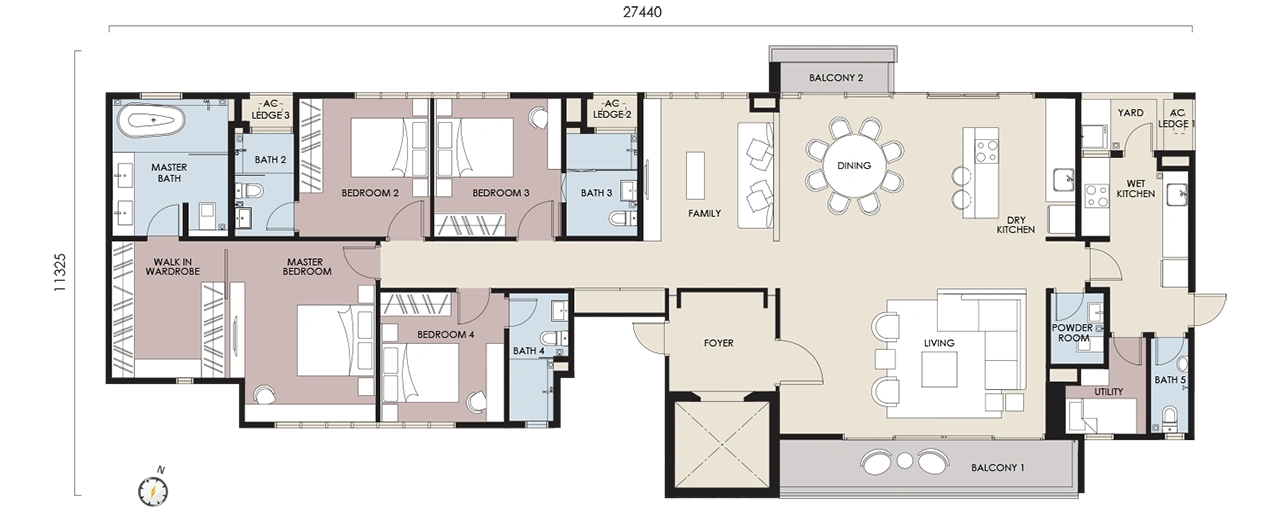 Type A2 floor plan