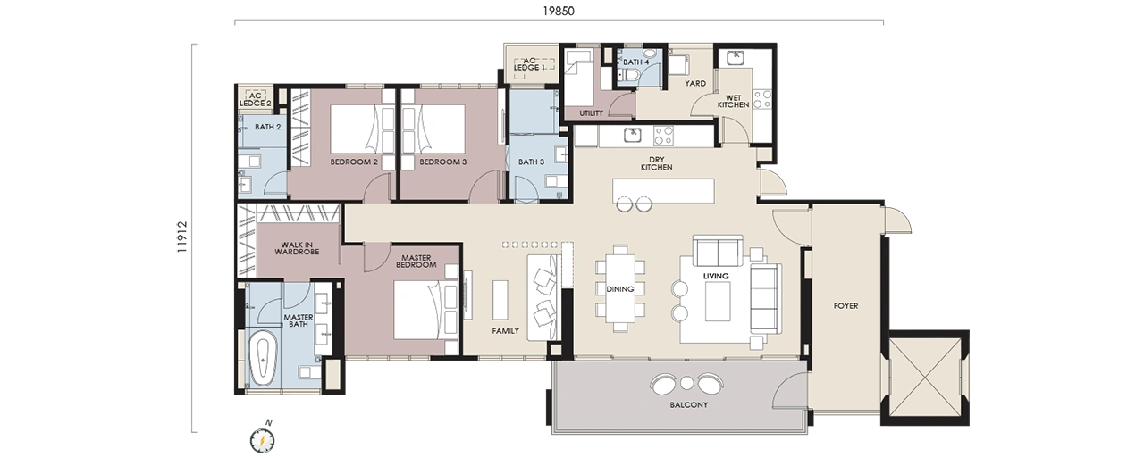 Type B2 floor plan