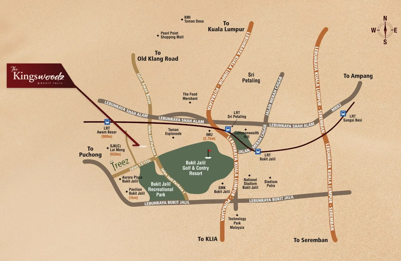 The Kingswoodz location map