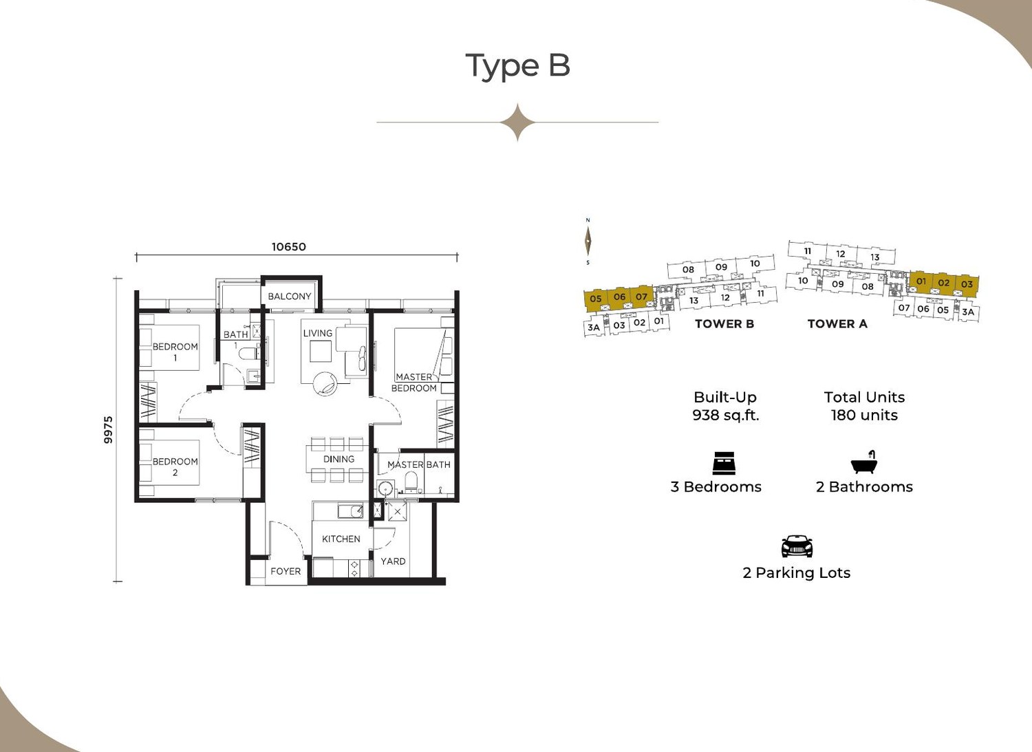 Type B floor plan