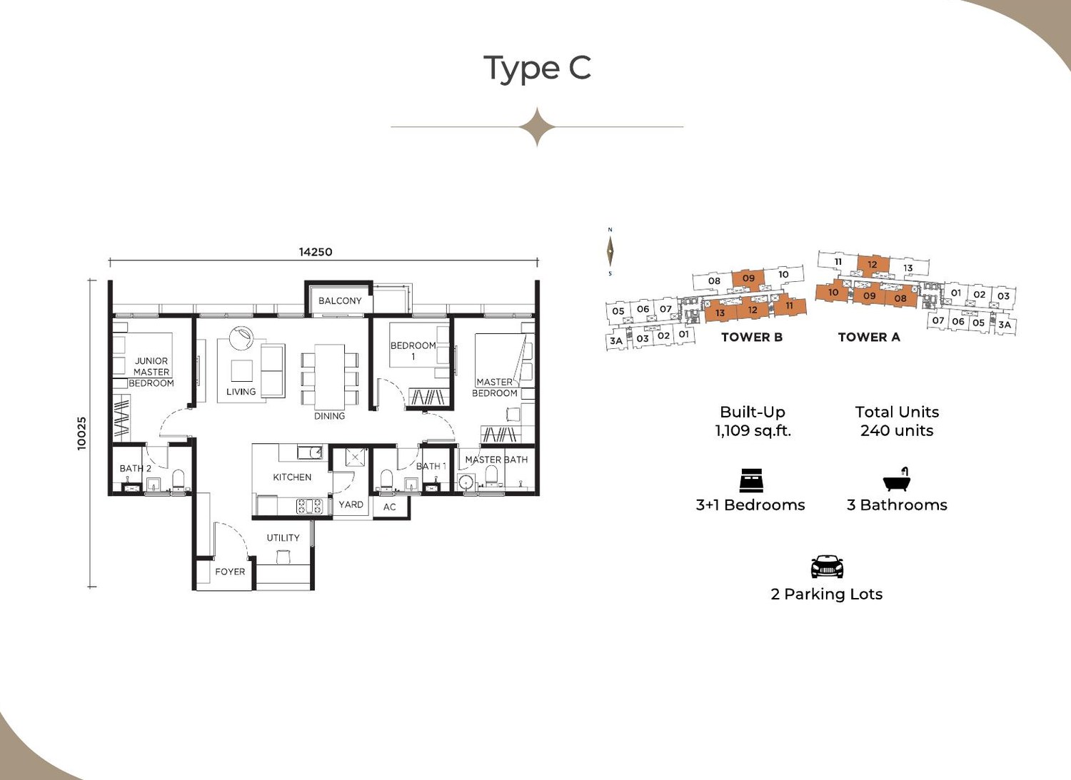 Type C floor plan