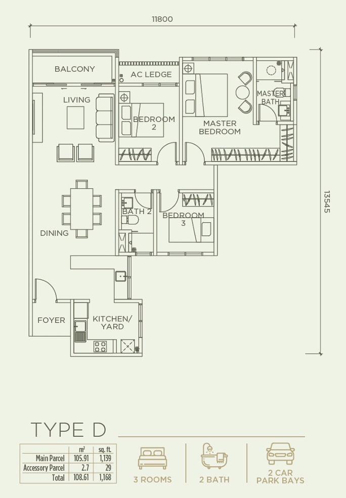 Linari Damansara Type D floor plan
