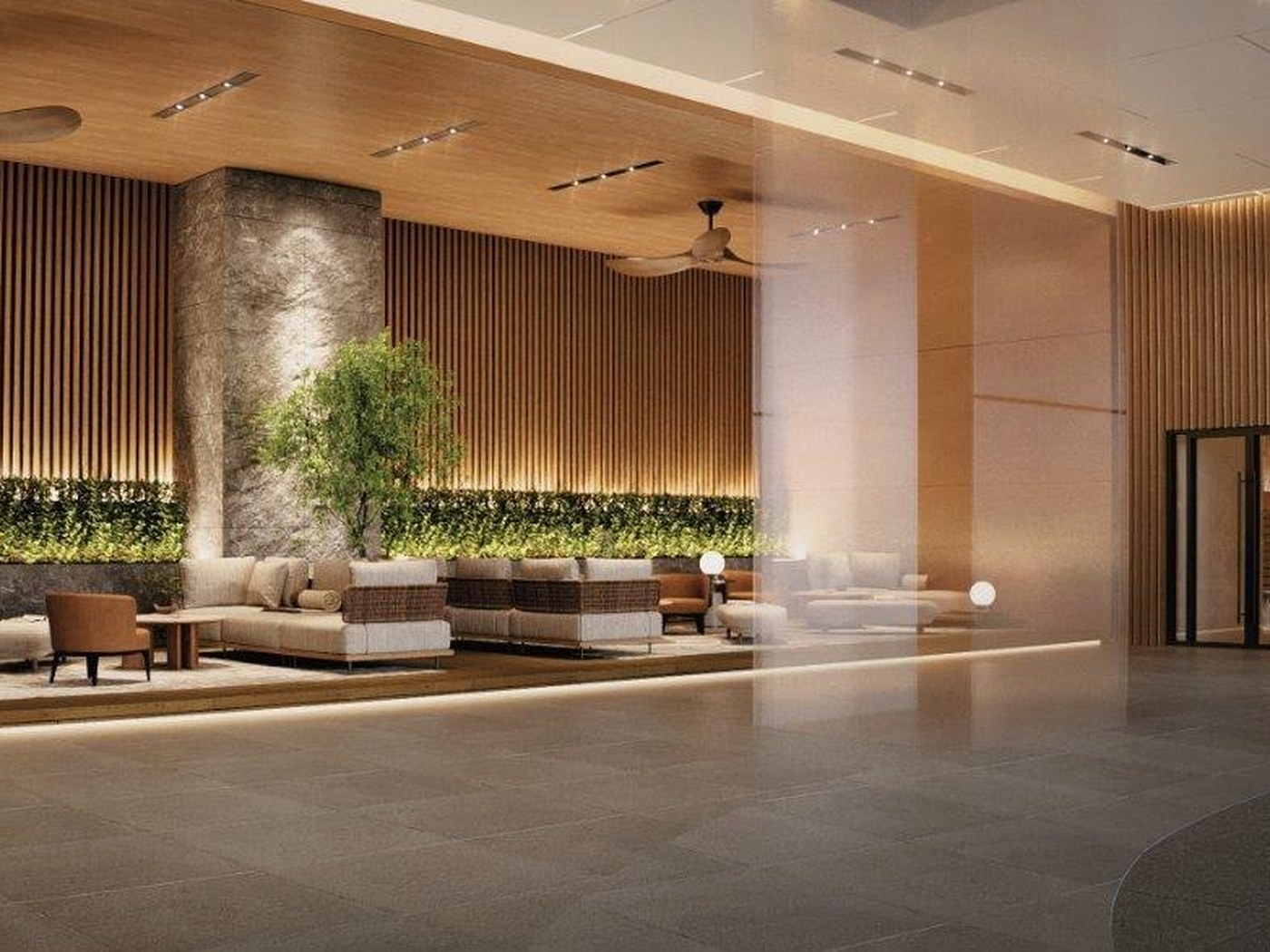 Arrival lobby perspective