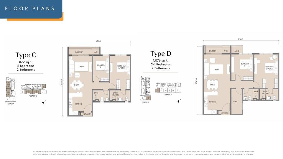 Type C / Type D floor plan