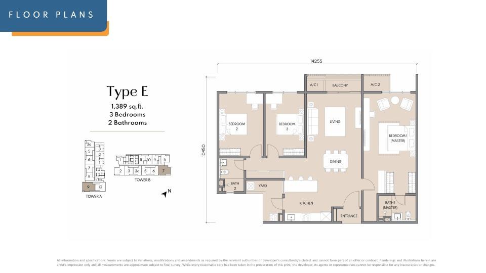 Type E floor plan