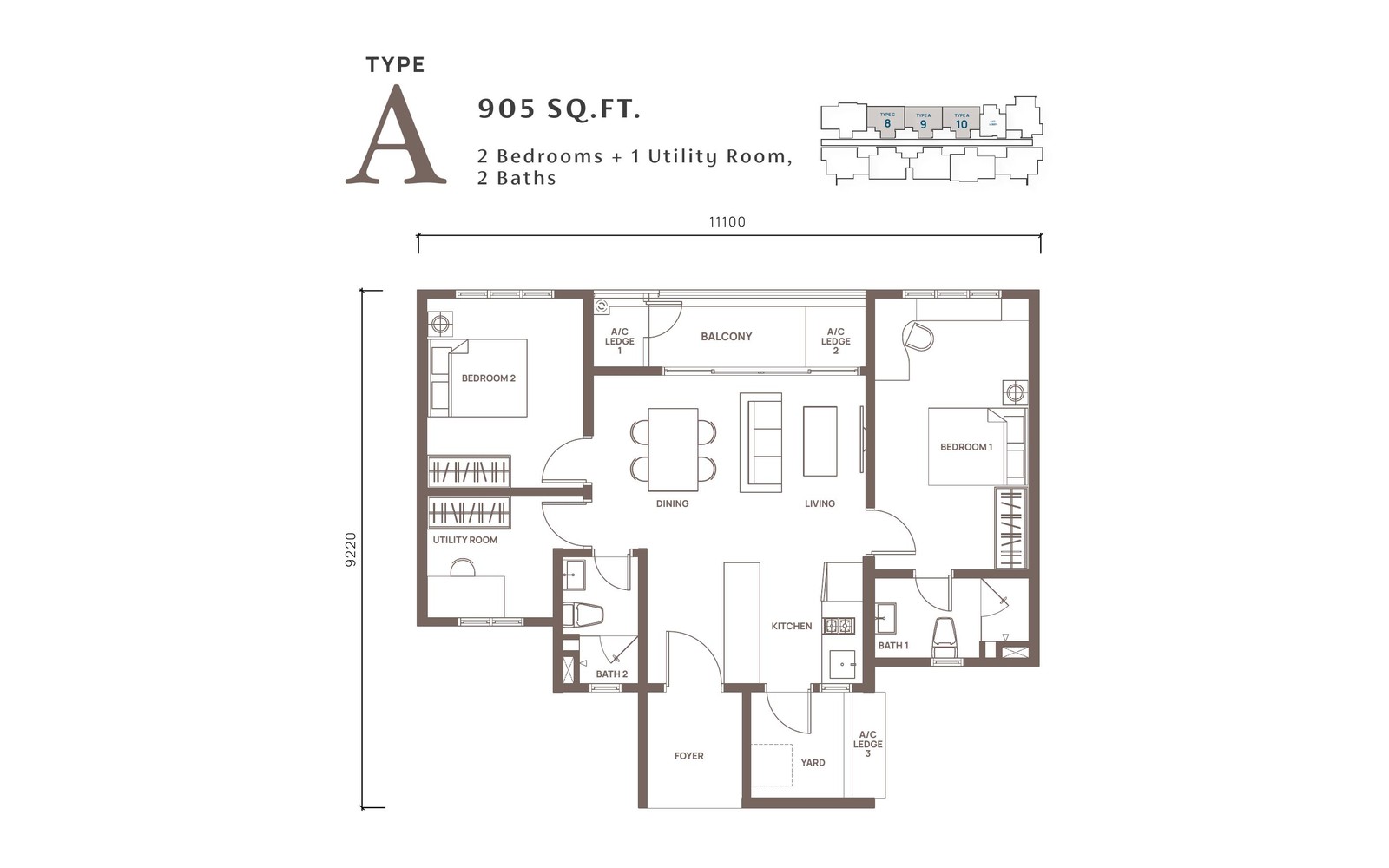 Type A floor plan