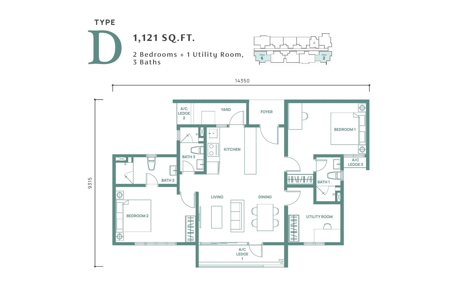 Type D floor plan