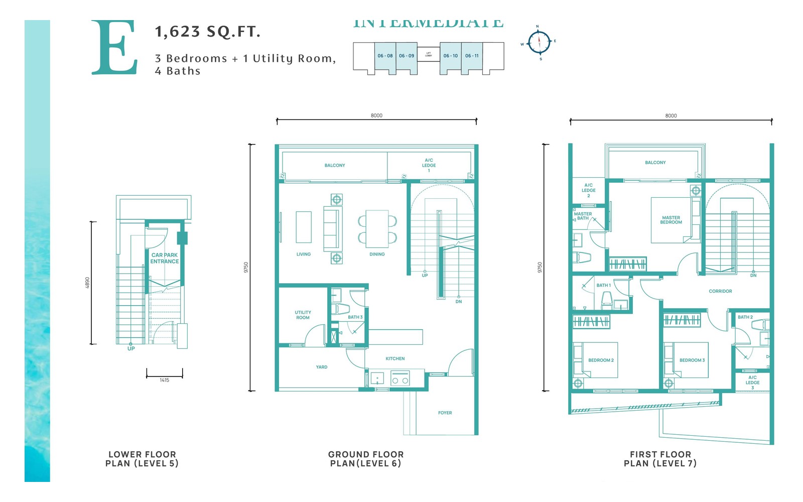 Type E Cabana floor plan