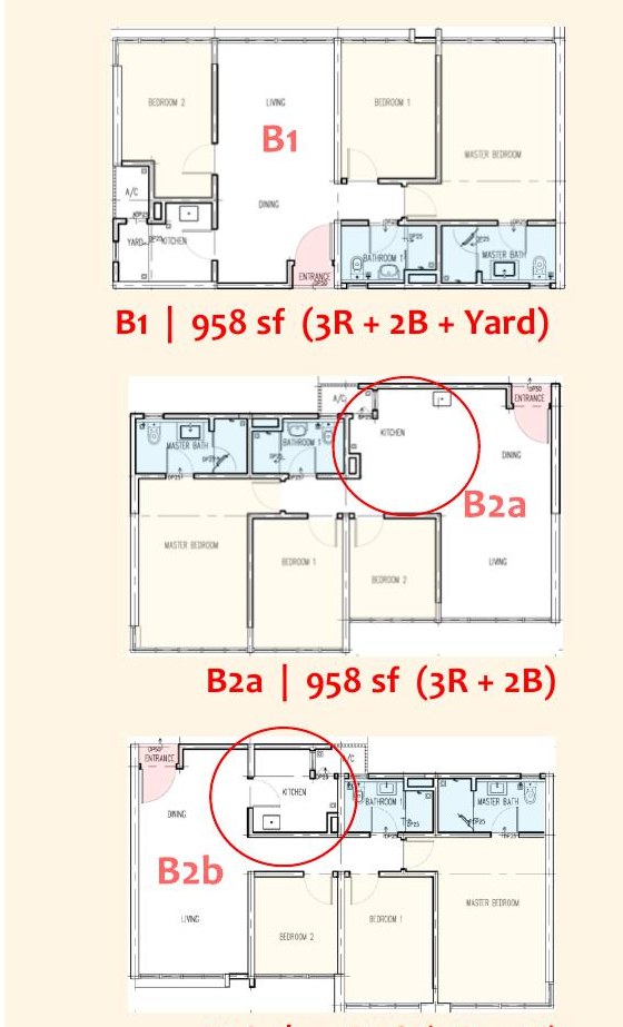 Type B1 / B2 floor plan