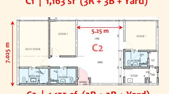 Type C2 floor plan