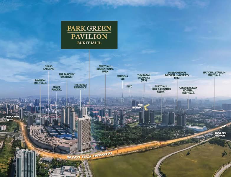 Park Green @ Pavilion Bukit Jalil location map