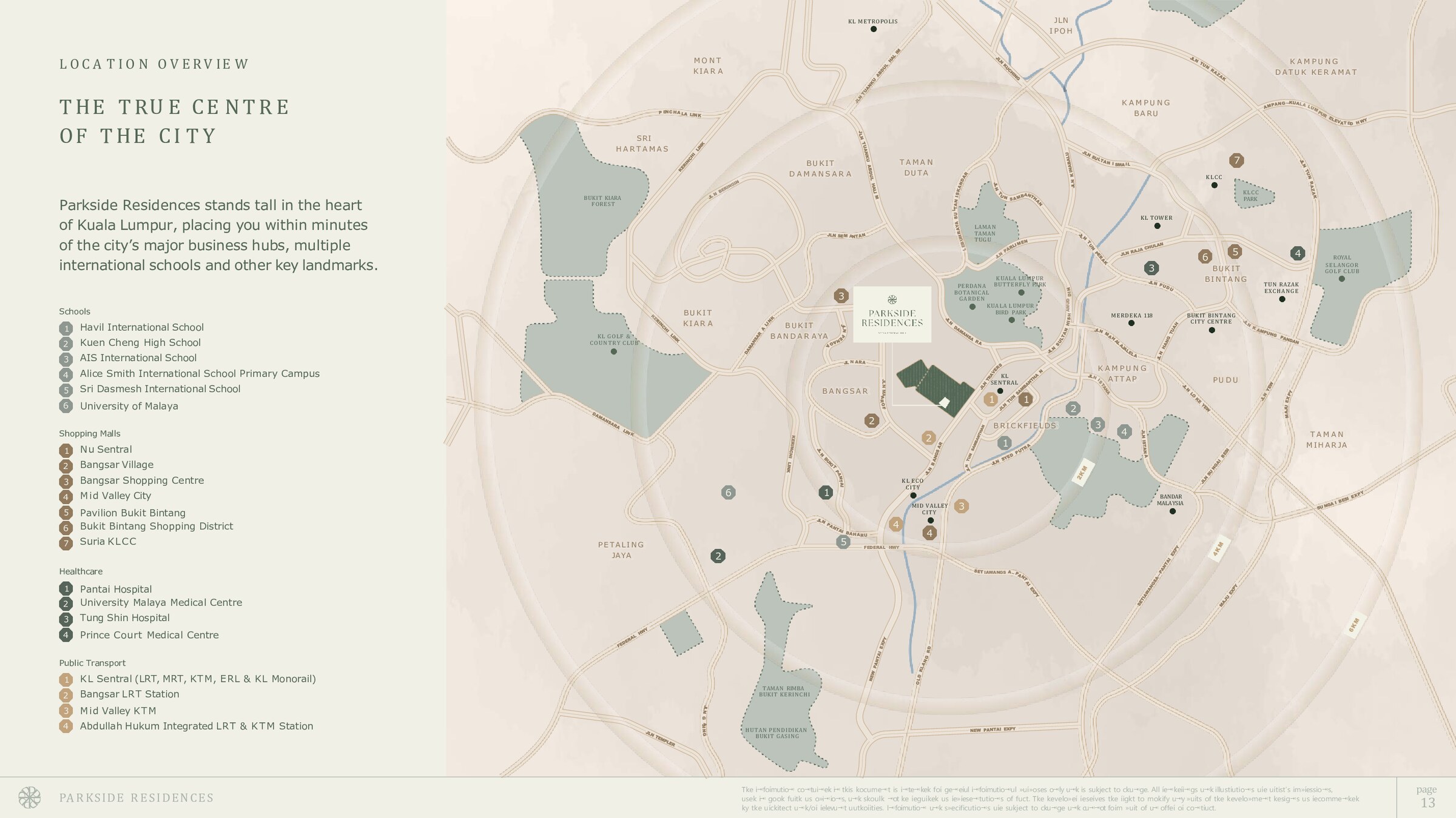 Parkside Residences location map
