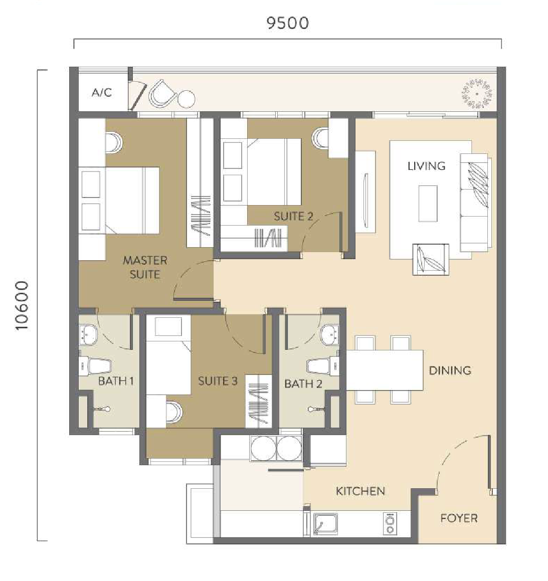 Type B floor plan