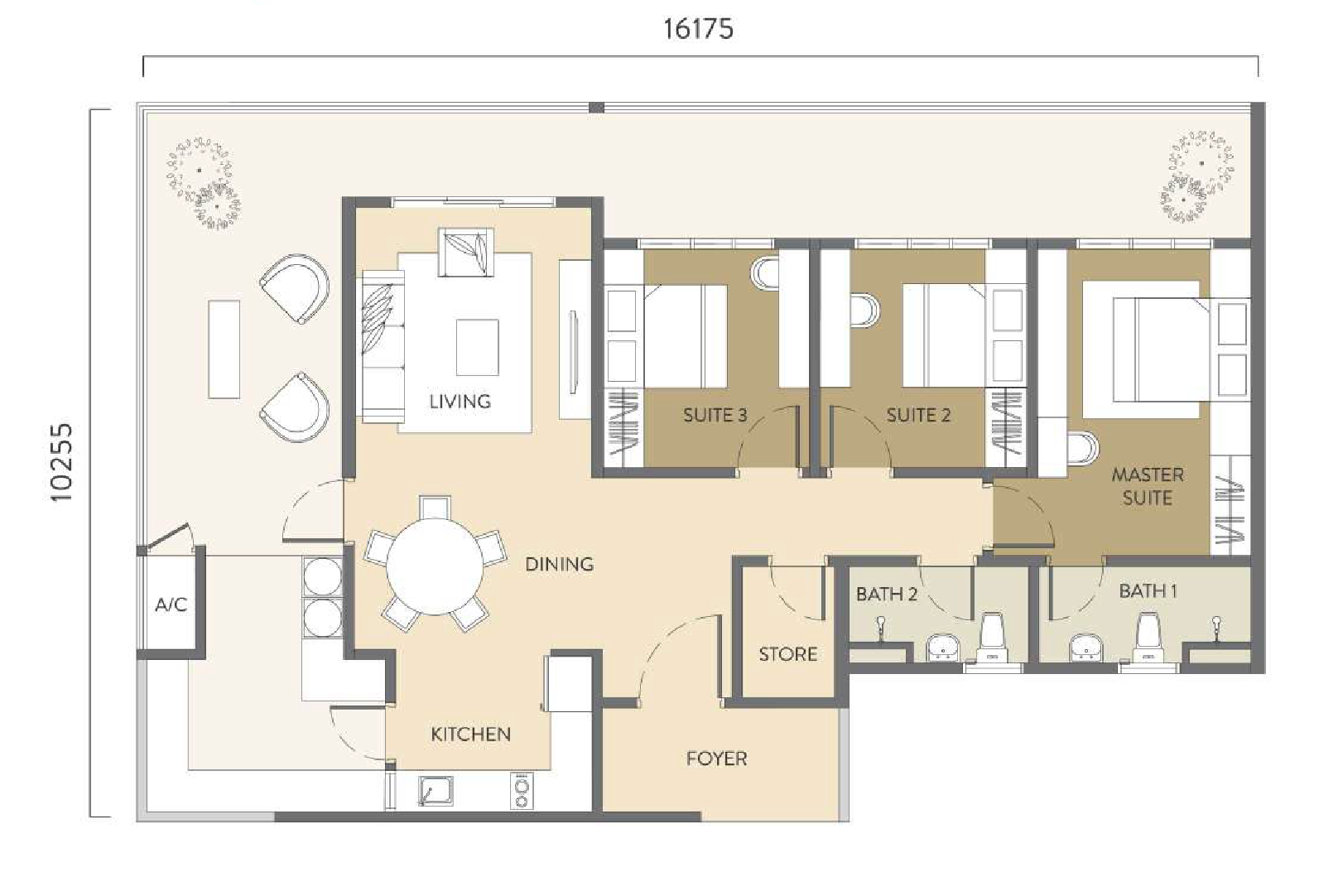 Type C floor plan