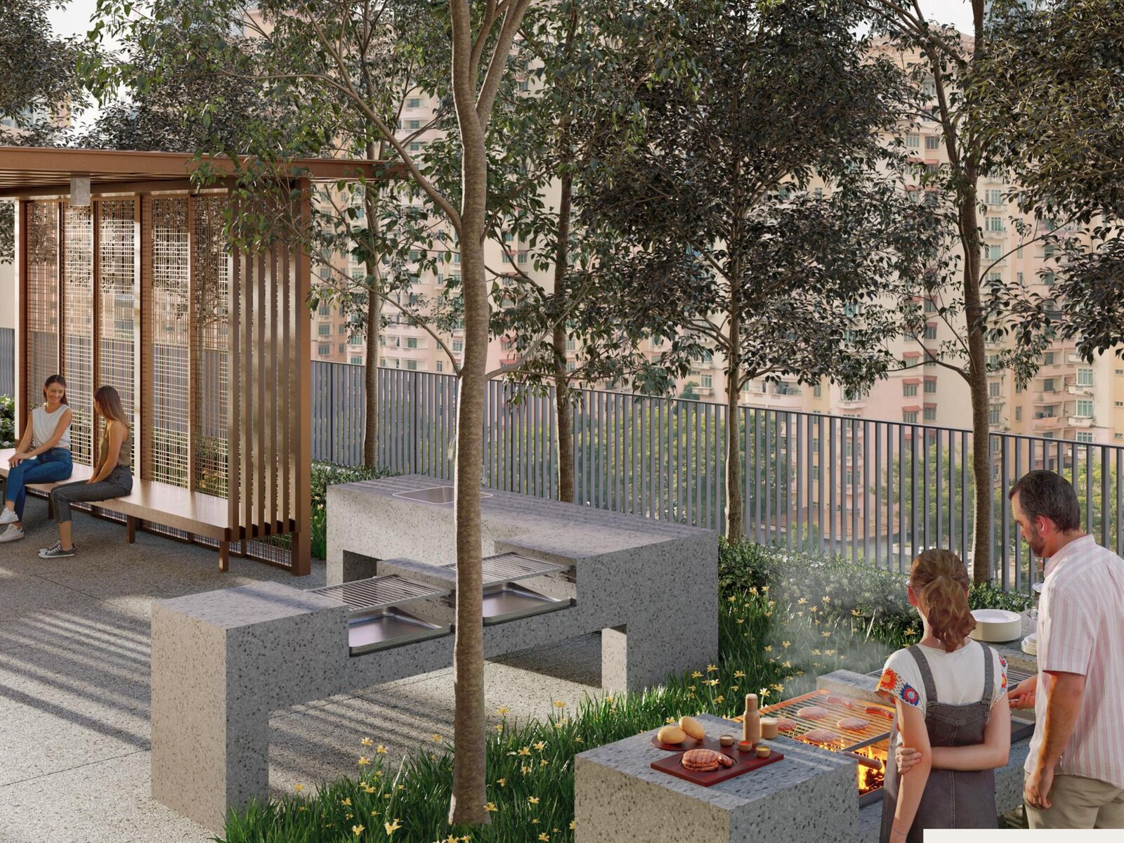Barbecue terrace