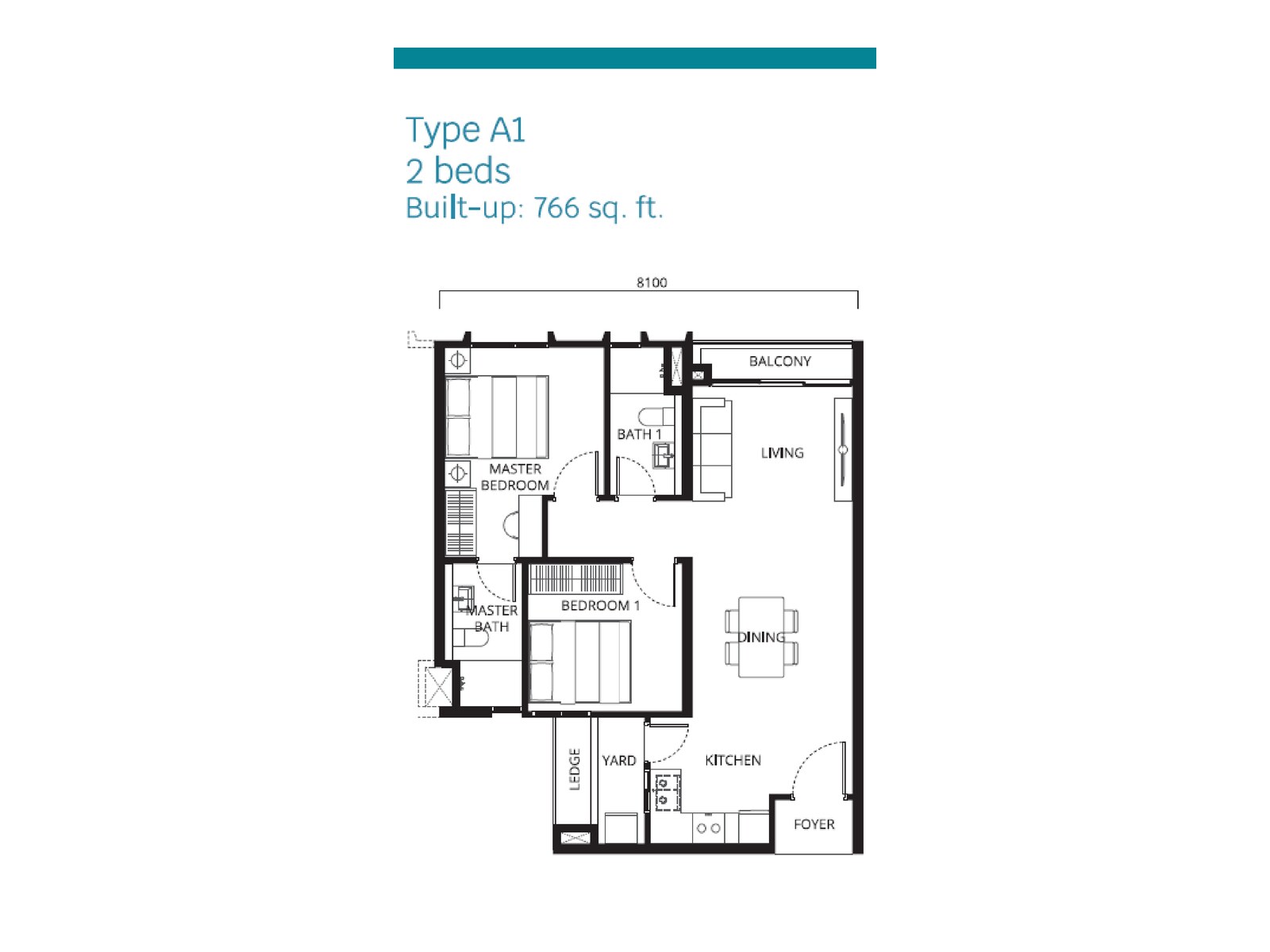Type A1 floor plan project layout