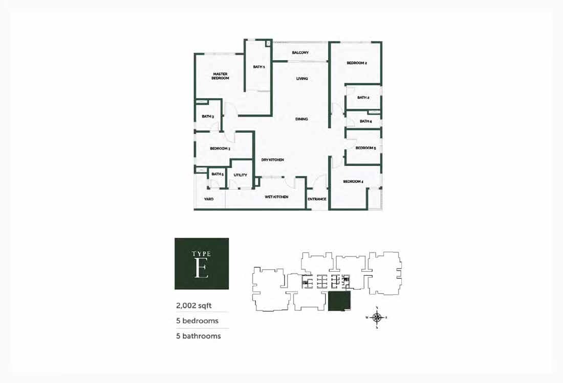 The Goodwood Residence Type E floor plan