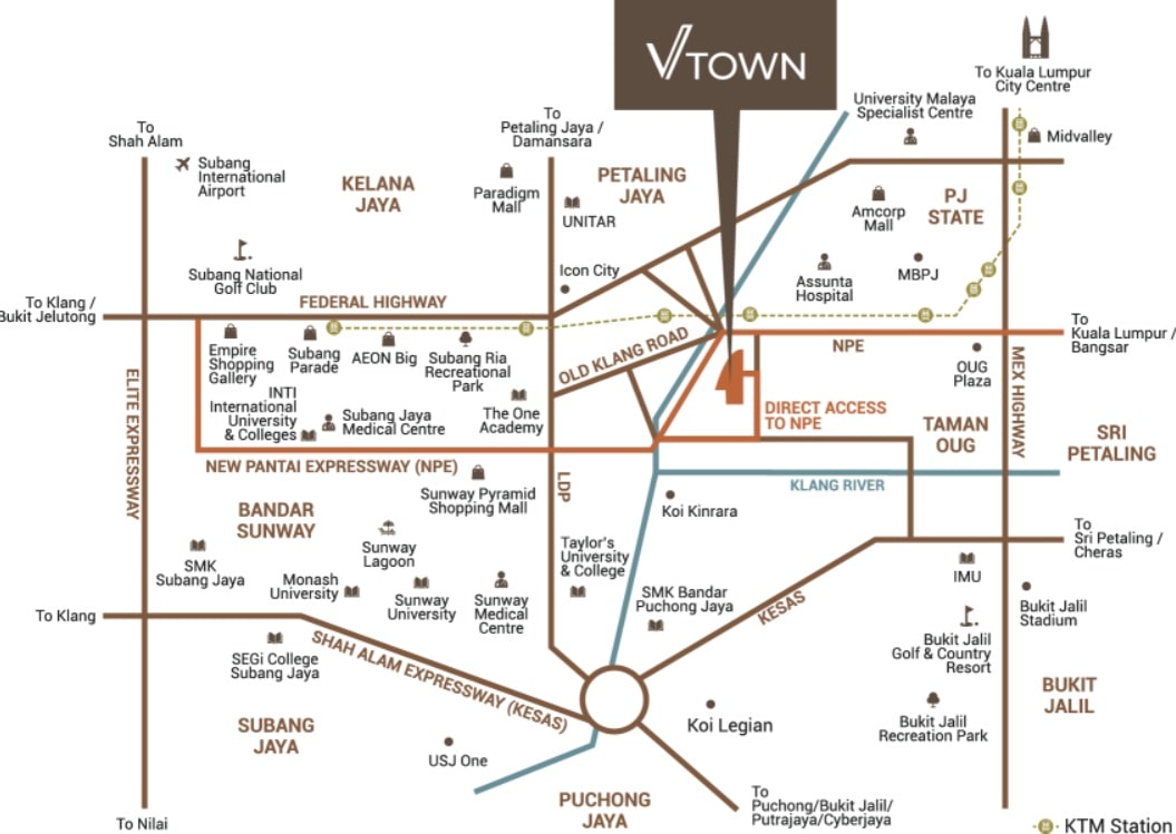 Veridian Residence location map