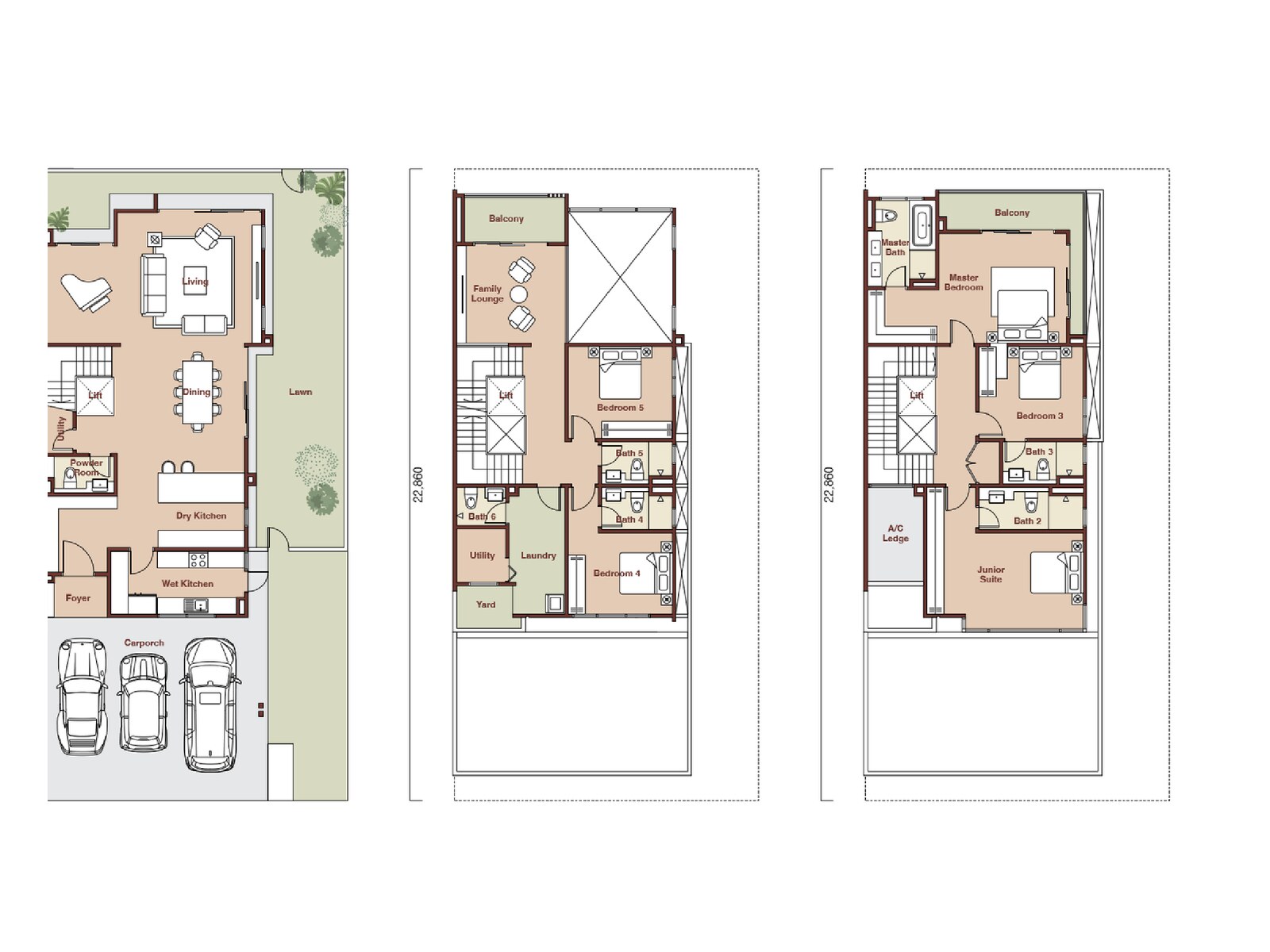 Parkhome Type B2 floor plan project layout