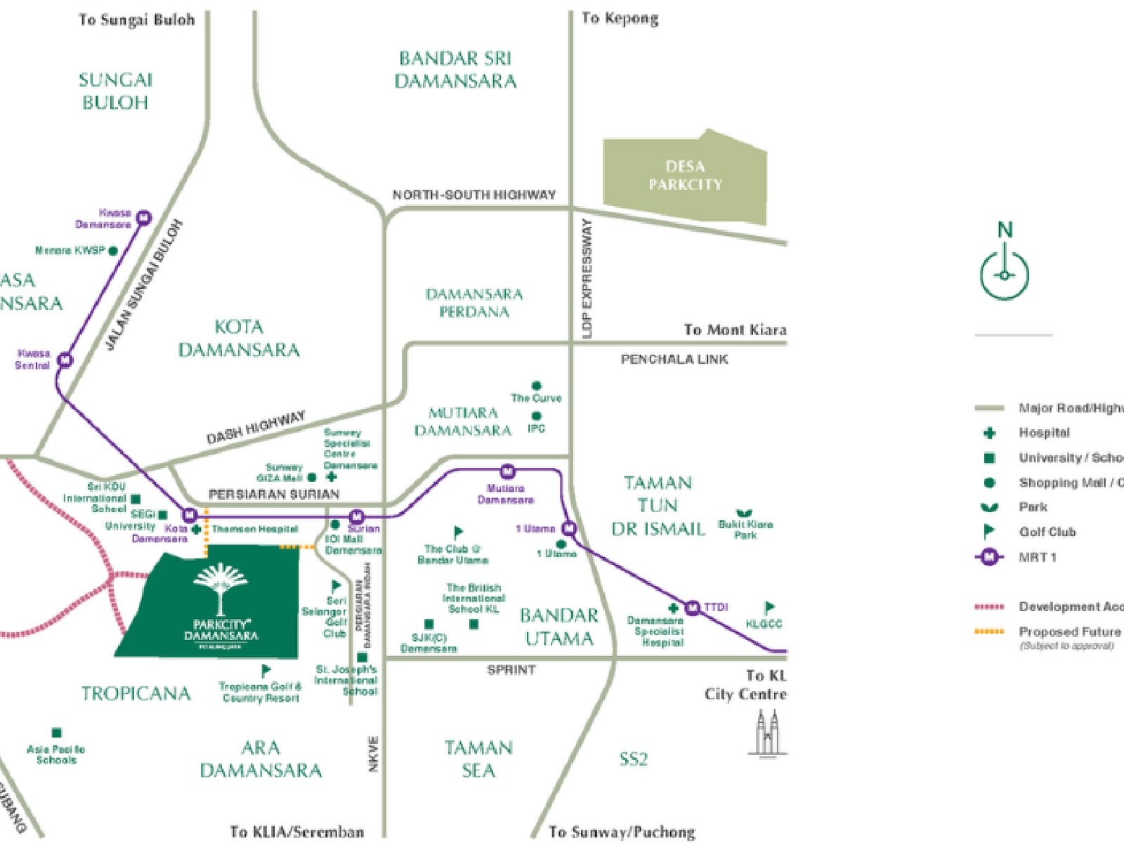 Zenia | ParkCity Damansara location map